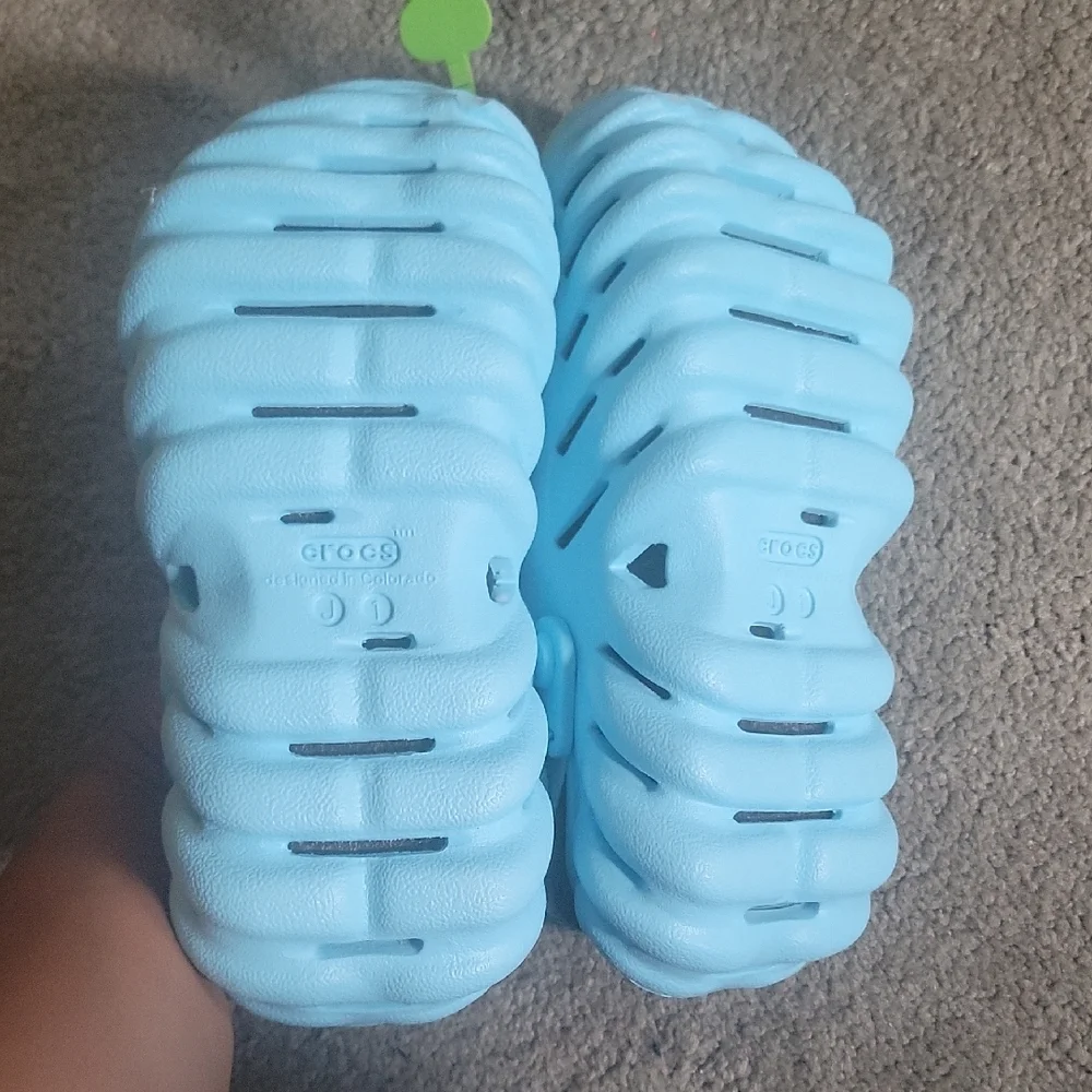 CROCS ECHO Blue Water Shoes with Ventilated Design - Picture 4 of 4